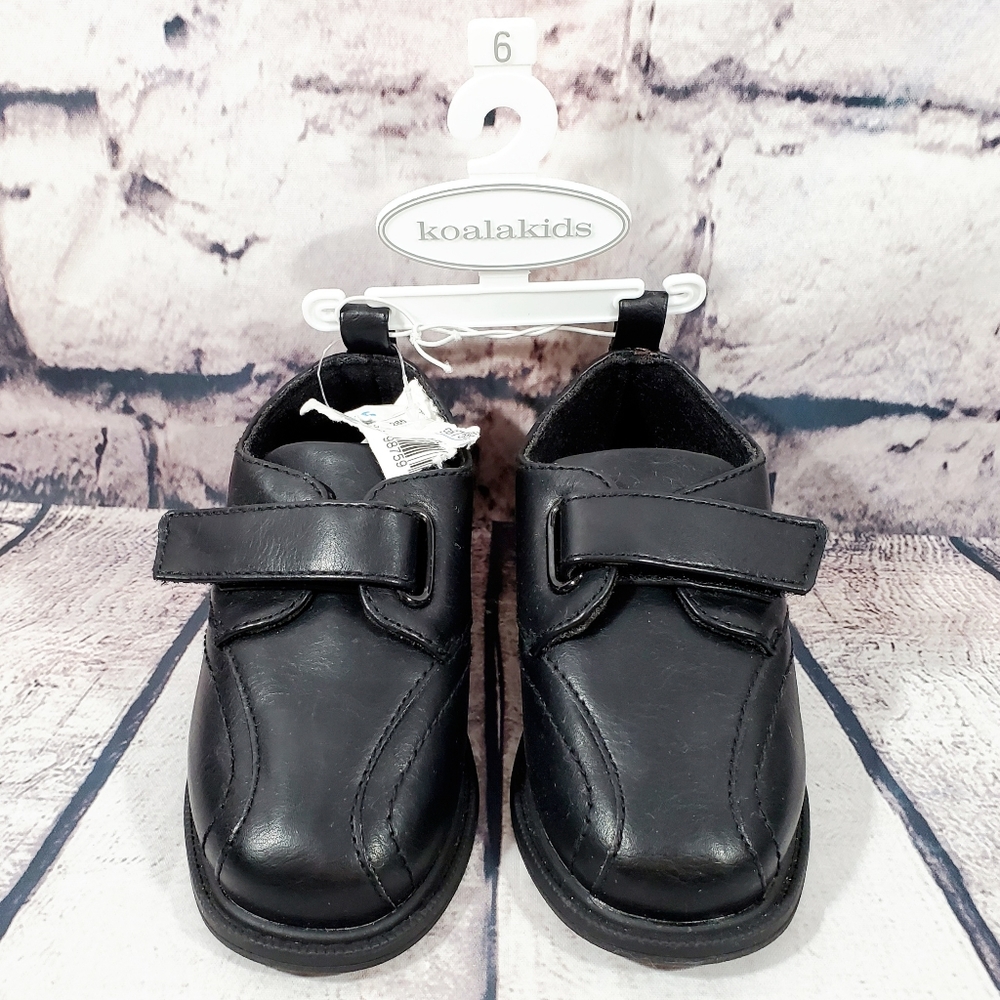 KOALA Kids Baby Boy Black Loafers